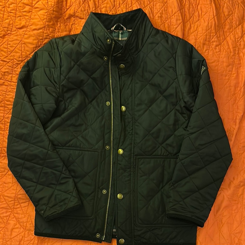 Kids Quilted Black Jacket